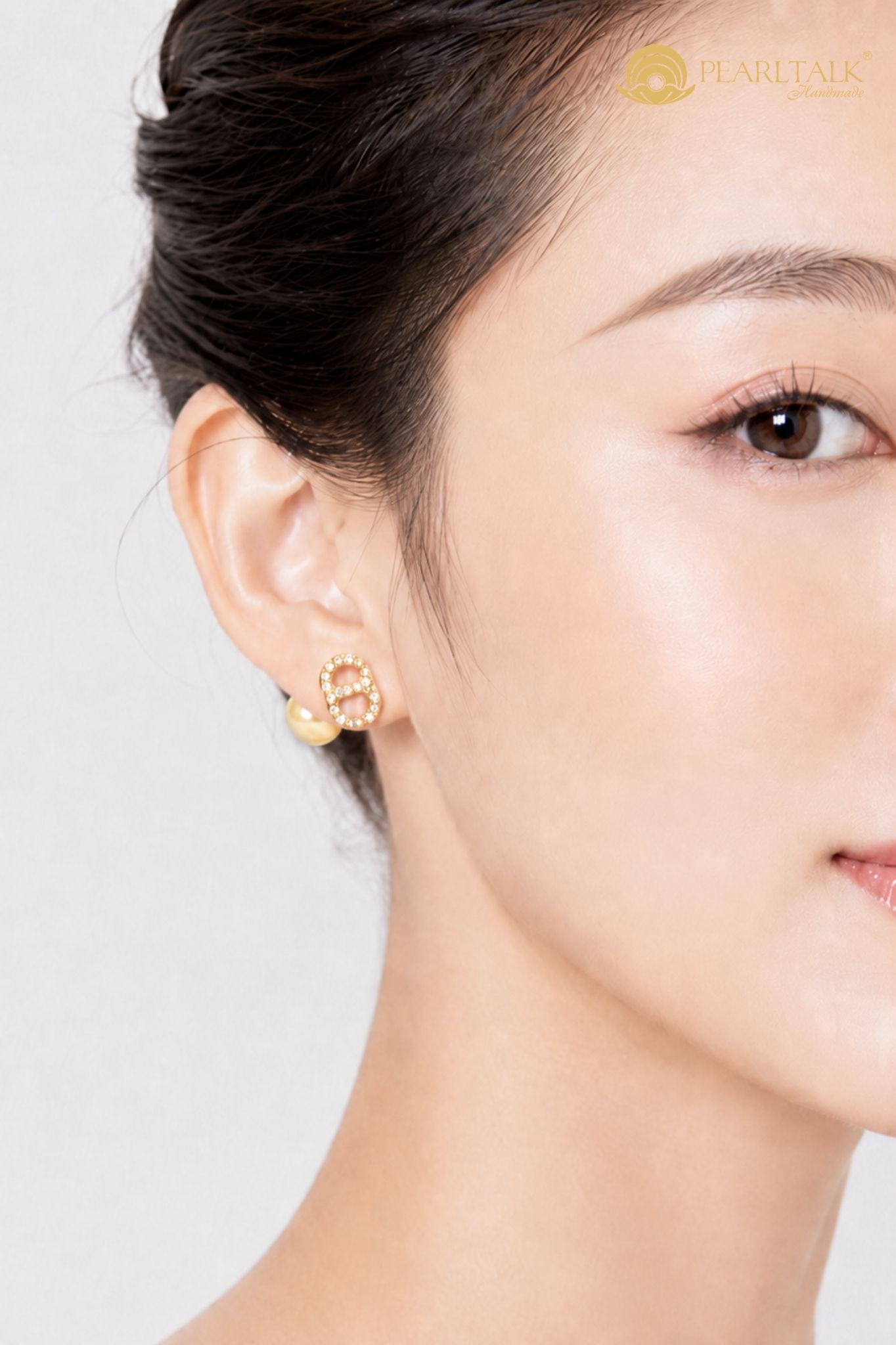 BÔNG TAI NGỌC TRAI FRESHWATER VÀNG 18K